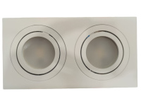 Светильник прямоугольный MR16 (двойной) Т1061 белый