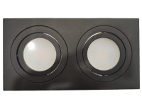 Светильник прямоугольный MR16 (двойной) Т1061 черный