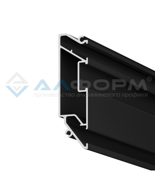 Профиль AL Сигма плюс лед (Sigma plus LED) черный 2 м Профиль AL Сигма плюс лед (Sigma plus LED) черный 2 м