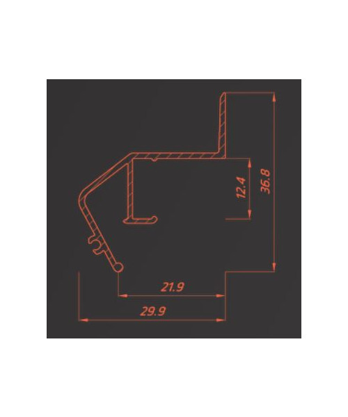 Профиль AL парящий 2м FLY 05, БЕЛЫЙ Профиль AL парящий 2м FLY 05, БЕЛЫЙ