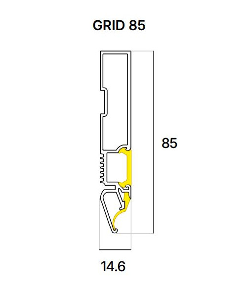 Конструкционный профиль INNOY Grid 85 (Инной Грид 8,5см), 2м Конструкционный профиль INNOY Grid 85 (Инной Грид 8,5см), 2м