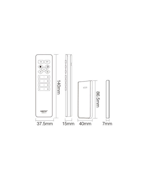 Кнопочный пульт Quick control на 4 зоны ССT+MONO, черный